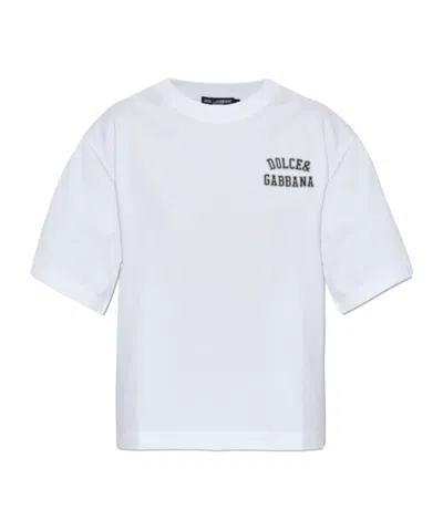 Dolce & Gabbana Short Sleeve T-shirt In White