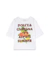 Dolce & Gabbana Glitter Print T-shirt In White