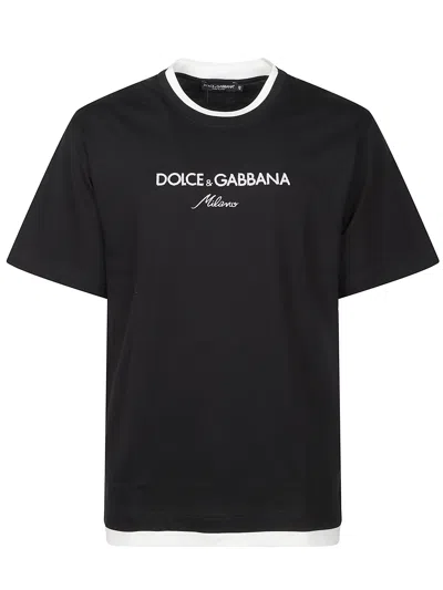 DOLCE & GABBANA DOLCE & GABBANA SHORT SLEEVE T-SHIRT WITH LOGO