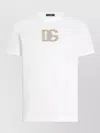 Dolce & Gabbana Cotton T-shirt With Patch Logo On The Front In White