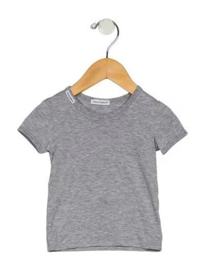 Pre-owned Dolce & Gabbana Babies' Short Sleeve T-shirt In Gray