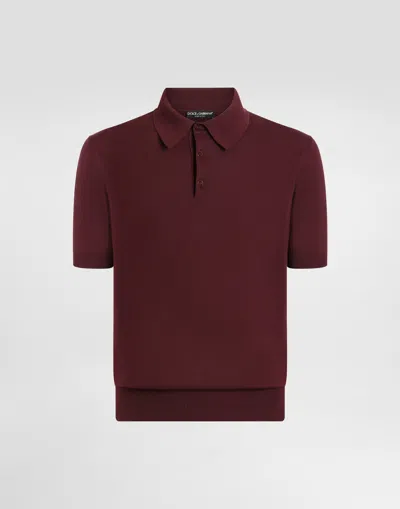 Dolce & Gabbana Short-sleeved Cotton Polo-shirt In Multicolor