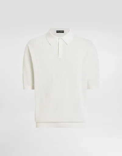 DOLCE & GABBANA SHORT-SLEEVED COTTON POLO-SHIRT