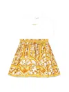 Dolce & Gabbana Short-sleeved Dress In Multicolour