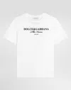 Dolce & Gabbana Short-sleeved Jersey T-shirt With Dolce&gabbana Print In White