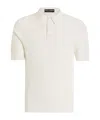 Dolce & Gabbana Short Sleeve Cotton Knit Polo In White