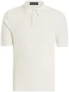 Dolce & Gabbana Short Sleeve Cotton Knit Polo In White