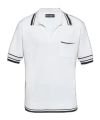 Dolce & Gabbana Striped-trim Polo-neck Top In Multi