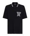 Dolce & Gabbana Mini Short Sleeve Polo For Men In Black