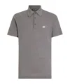 Dolce & Gabbana Men's Logo Cotton Polo Shirt In Gray
