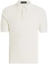 Dolce & Gabbana Short Sleeve Cotton Knit Polo In White