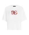Dolce & Gabbana Short Sleeve Floral Logo T-shirt In Multi