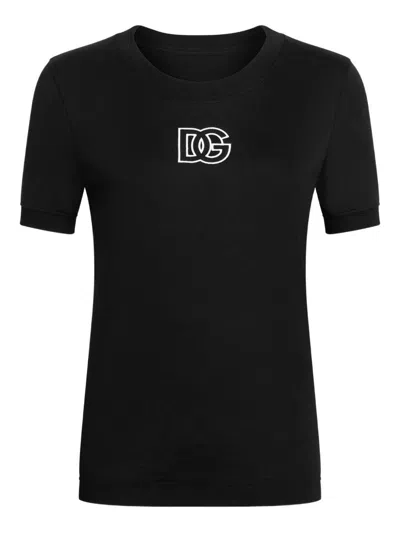 Dolce & Gabbana Short-sleeved T-shirt In Black