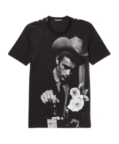 Dolce & Gabbana Short-sleeved T-shirt In Black