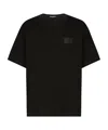 Dolce & Gabbana Logo Plaque Crewneck T-shirt In Black