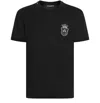 Dolce & Gabbana Black Cotton Heraldic Patch T-shirt In Black