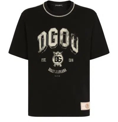 Dolce & Gabbana Short-sleeved T-shirt In Black