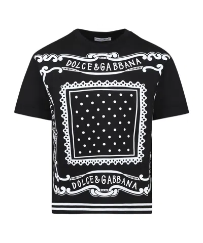 Dolce & Gabbana Short-sleeved T-shirt In Black