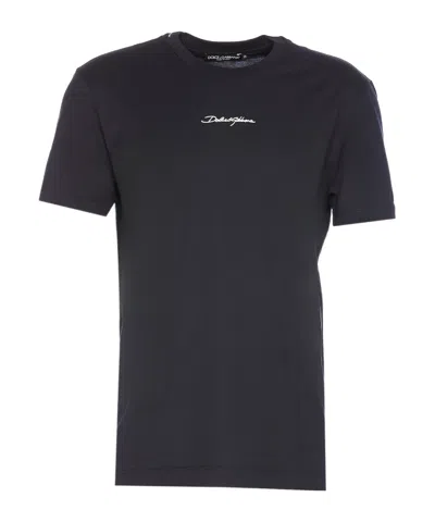 Dolce & Gabbana Short-sleeved T-shirt In Black