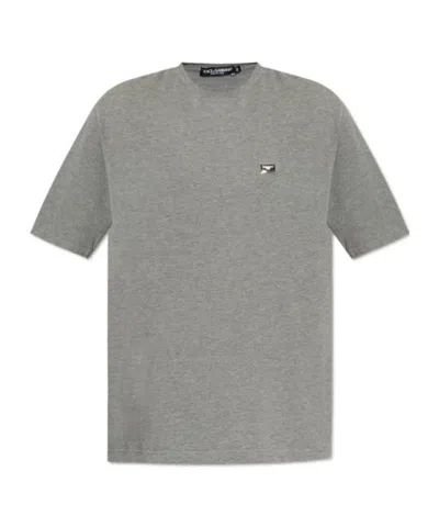 Dolce & Gabbana Short-sleeved T-shirt In Gray