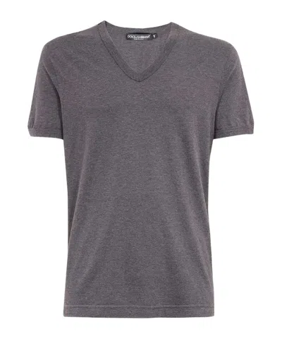 Dolce & Gabbana Short-sleeved T-shirt In Gray