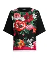Dolce & Gabbana Cotton-silk T-shirt In Multi