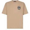 Dolce & Gabbana Dg-embroidered Cotton T-shirt In Nude