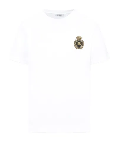 Dolce & Gabbana Short-sleeved T-shirt In Nude