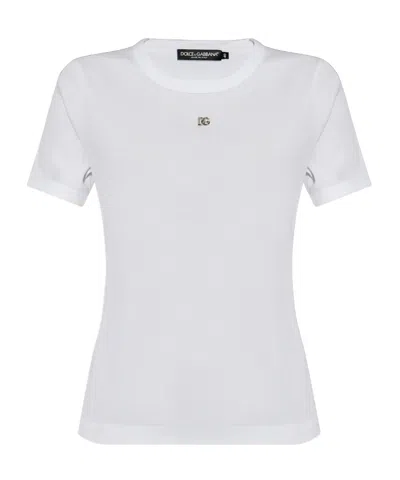 Dolce & Gabbana Short-sleeved T-shirt In White