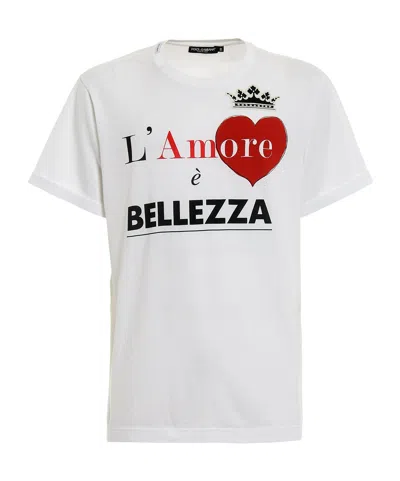 Dolce & Gabbana Short-sleeved T-shirt In White