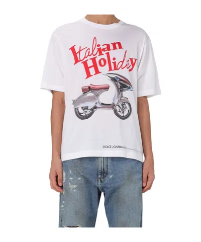 Dolce & Gabbana Short-sleeved T-shirt In White