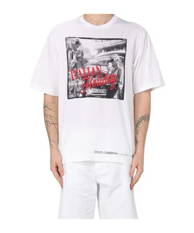 Dolce & Gabbana Short-sleeved T-shirt In White
