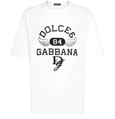 Dolce & Gabbana Men Cotton T-shirt In White