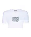 Dolce & Gabbana Logo-print Cotton-blend T-shirt In White