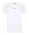 Dolce & Gabbana Crystal-embellished Cotton T-shirt In White