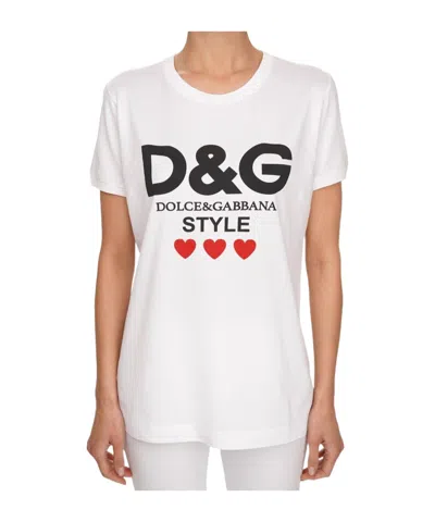 Dolce & Gabbana Short-sleeved T-shirt In White