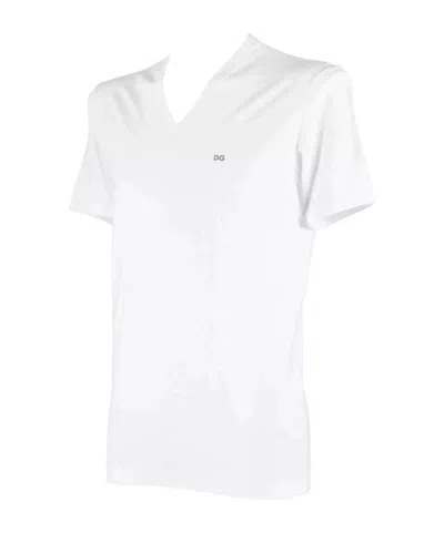 Dolce & Gabbana Short-sleeved T-shirt In White