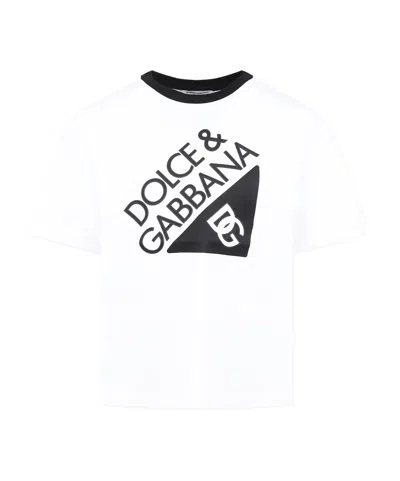 Dolce & Gabbana Short-sleeved T-shirt In White