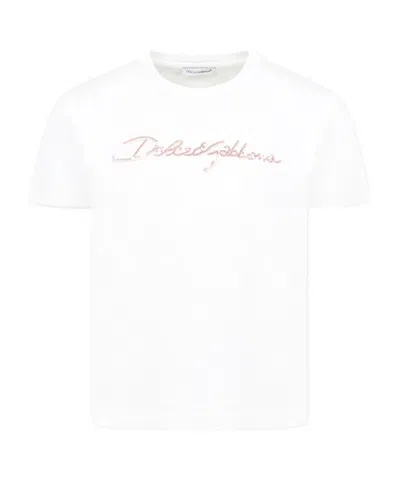 Dolce & Gabbana Short-sleeved T-shirt In White