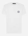 Dolce & Gabbana Short-sleeved T-shirt With Dg Embroidery In White