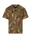Dolce & Gabbana Short-sleeved T-shirt With Round Neck In Green