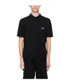 Dolce & Gabbana Short-sleeved Wool Polo Shirt In Black