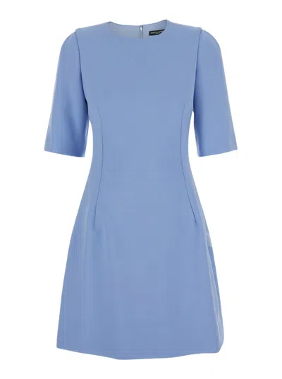 DOLCE & GABBANA WOOL CREPE DRESS