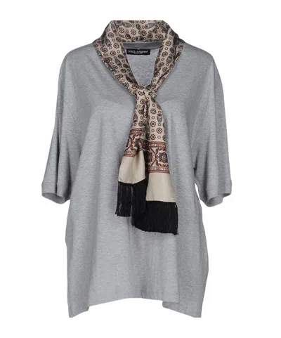 Dolce & Gabbana Short Sleeves T-shirt In Gray