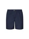 Dolce & Gabbana Short Swim Trunks With Logo Plaque