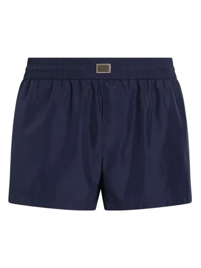 Dolce & Gabbana Short Swim Trunks With Tag In Blue