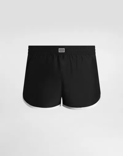 Dolce & Gabbana Short Swim Trunks With Tag In Multicolor
