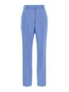Dolce & Gabbana Cerulean Blue Crepe Pant