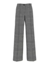 Dolce & Gabbana Grey Flared Pants With High Waist In Wool And Cashmere Woman