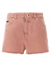 Dolce & Gabbana Regular Rise Flared Denim Shorts Clothing